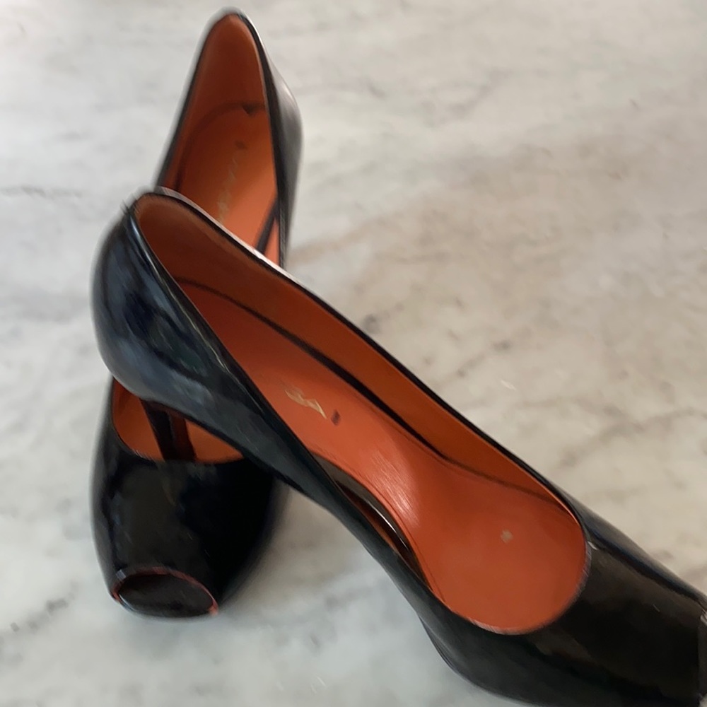 Via Spiga patent peep toe